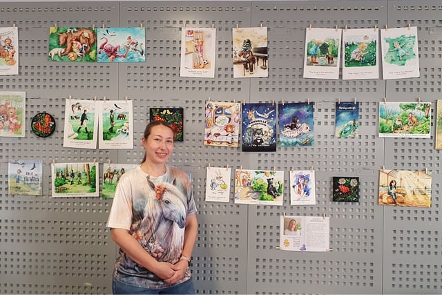 Ukrainian artist’s exhibition at Crediton Library
