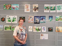 Ukrainian artist’s exhibition at Crediton Library