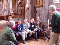 Crediton pupils learn about Easter at parish church