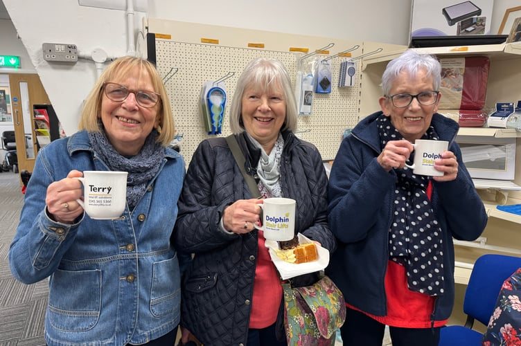Having a good time at the Bake Sale in aid of FORCE at Dolphin Stairlifts.  AQ 7880
