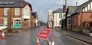 Emergency Copplestone road closure in place