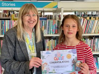 Jessica reads 50 books in library challenge