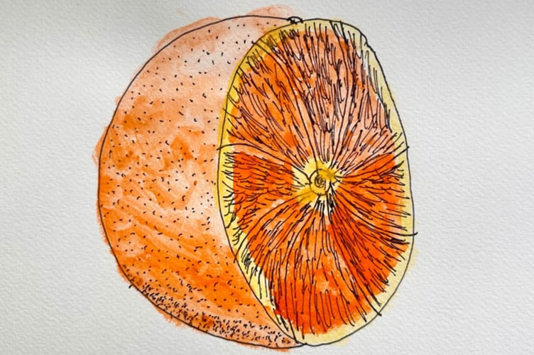 Drawing by Luca in year nine at Queen Elizabeth's School