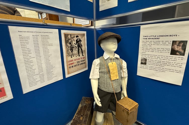 The museum exhibition has a lot of information about the evacuees billeted to Crediton.  AQ 8359
