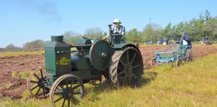 Rare plough and tractor on display at Crediton Working Day
