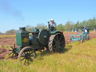 Rare plough and tractor on display at Crediton Working Day
