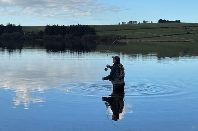 Trout angling at Siblyback Lake.

