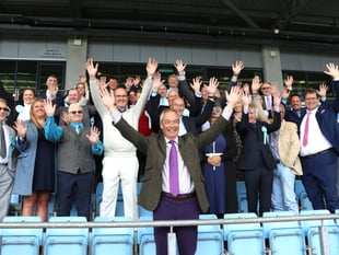 Farage comes to Exeter to boost Reform candidates’ morale