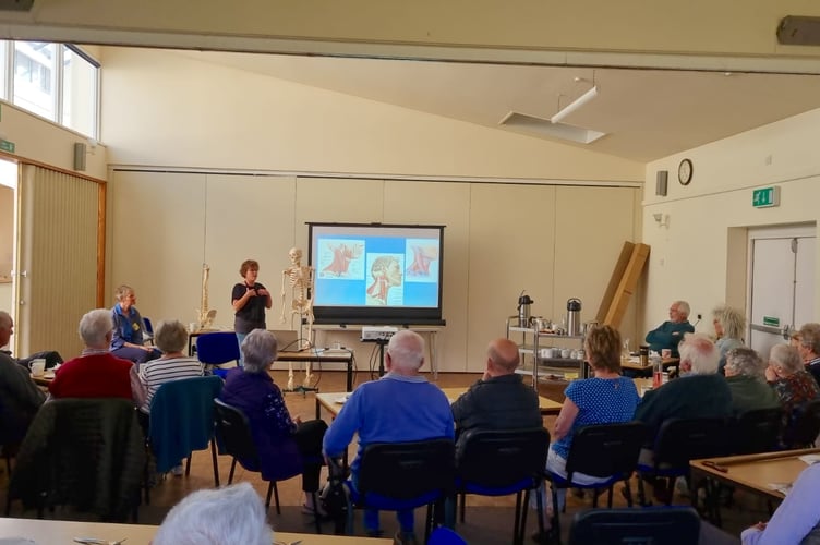 Sarah Wheeler recently gave a talk to the Crediton Parkinson’s Support Group at the Boniface Centre in Crediton. She offered lots of help and advice and a total of 43 people attending, £120 being raised for Parkinson’s UK. April is Parkinson’s awareness month.
