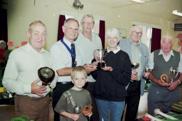 Cup winners at Yeoford Flower Show in August 2004. DSC02048