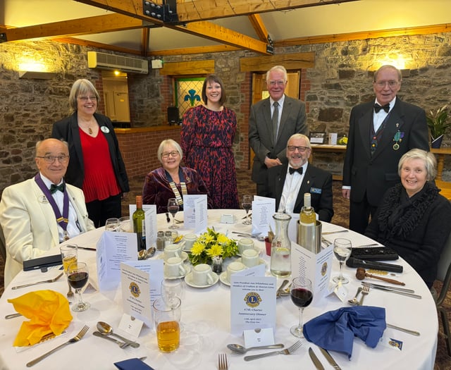 Lions Club of Crediton and District mark 47th Charter Anniversary