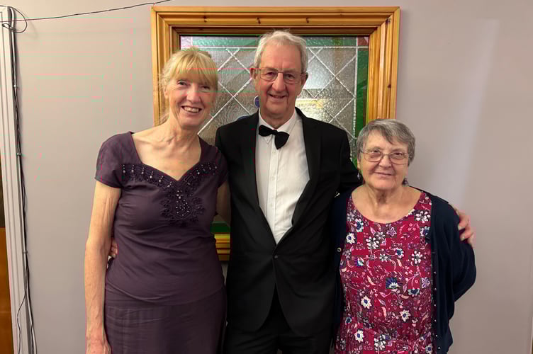 Guests at the Lions Club of Crediton and District 47th Charter Anniversary celebration, with right, Lion Bronwyn Nott.  AQ 8615
