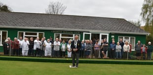 Steve opens season at Crediton Bowling Club
