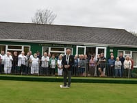 Steve opens season at Crediton Bowling Club
