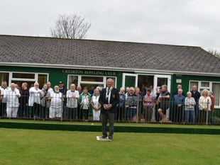 Steve opens season at Crediton Bowling Club
