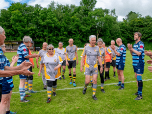 Walking Rugby is a good way to have fun and keep fit
