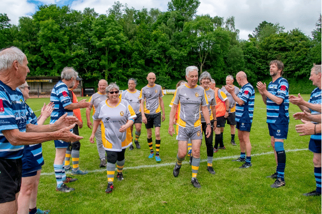 Walking Rugby is a good way to have fun and keep fit
