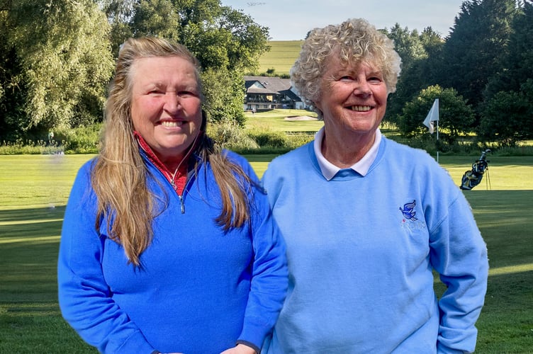 Angela Storey and Sue Sparham, winners of the Ladies Thursday Competitions this week.
