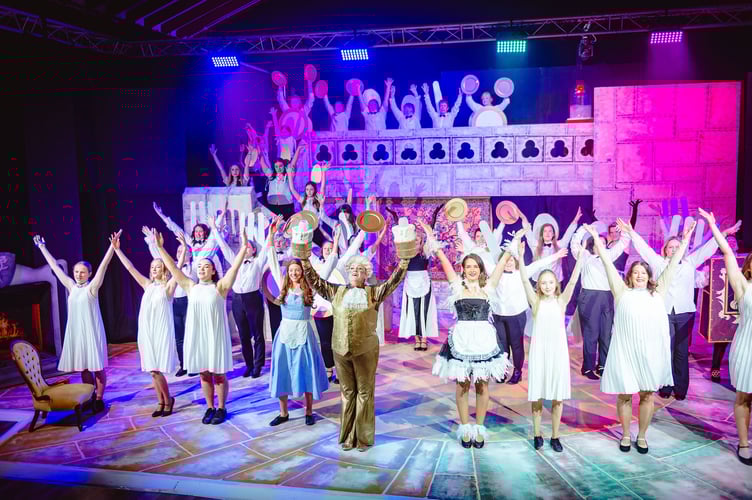 A finale scene from CODS production of the Disney musical, Beauty and the Beast.  Image: Rory Oliver
