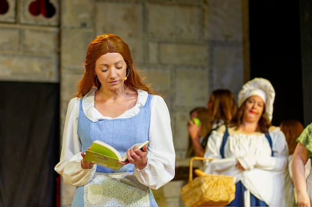 Principal Victoria Woods played the part of Belle in CODS musical Beauty and the Beast. Image: Rory Oliver
