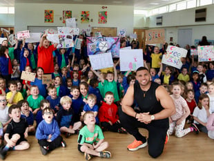 ‘UK’s fittest man’ visits local schools