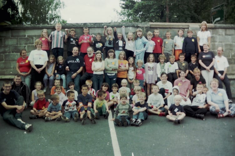 Copplestone J Team members who enjoyed a holiday club held at the Methodist Church in July 2004. DSC01488