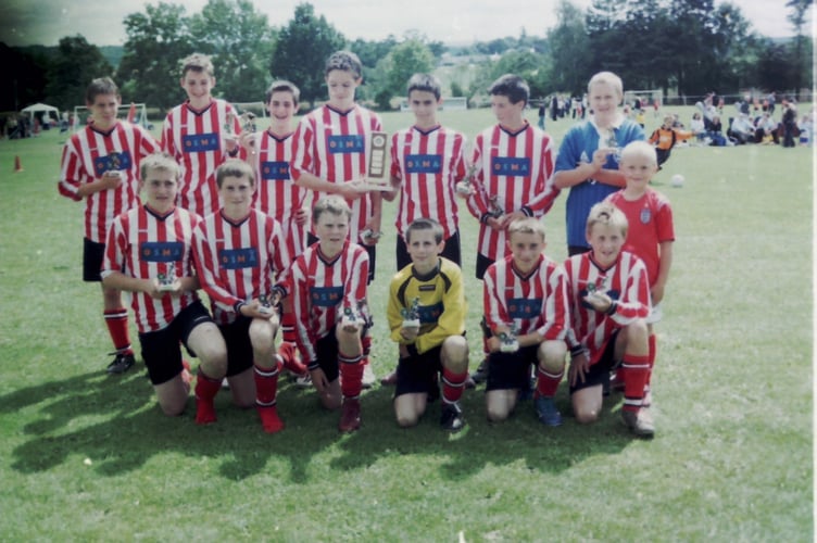 Crediton A and B teams took part in a weekend of football at Newton St Cyres in July 2004. DSC01393