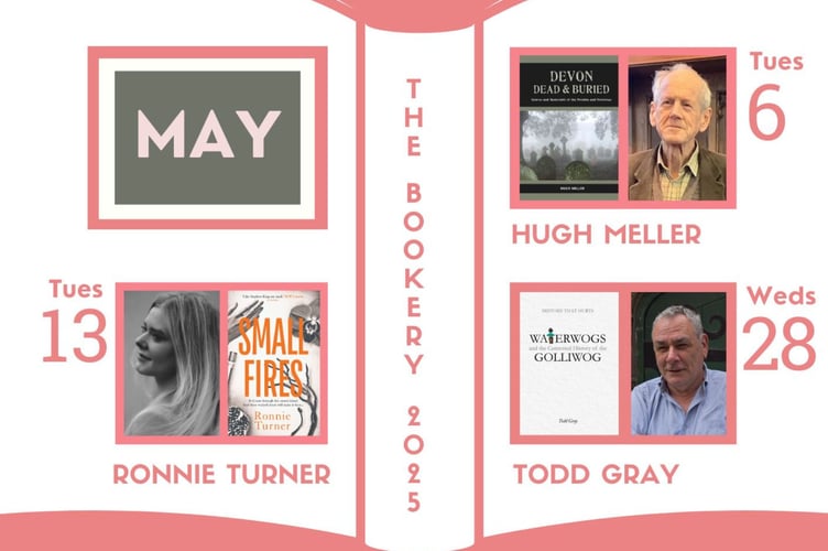 Authors visiting The Bookery in May