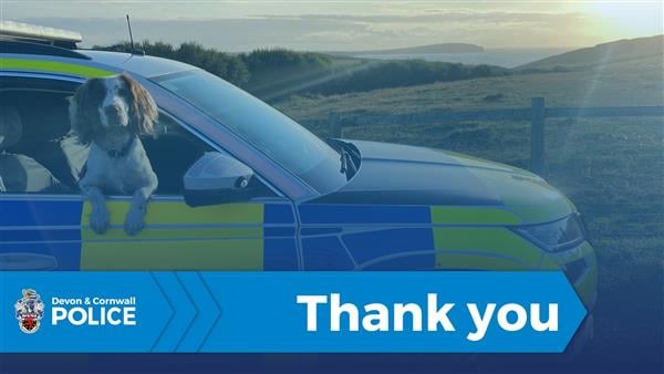 Devon and Cornwall Police Thank You
