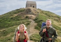 Gillian Anderson in SW writer's odyssey walk