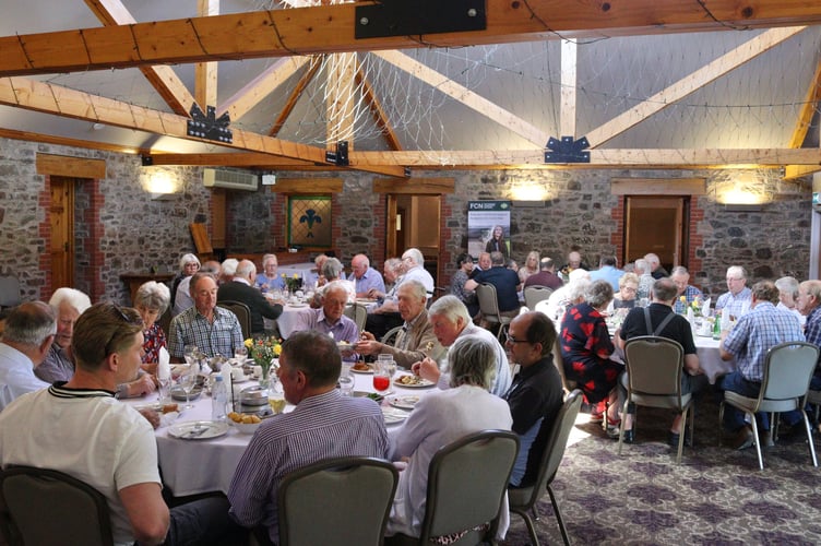 Members enjoying a roast lunch at the Waie Inn