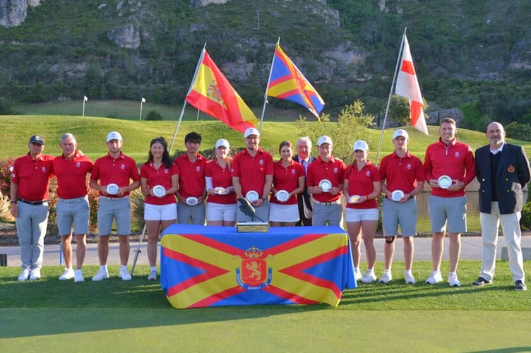 From left in red, Steve Robinson, Rob Watt, Tom Osborne, Amelia Wan, Dan Hayes, Sadie Adams, Eliot Baker, Charlotte Naughton, Charlie Rusbridge, Matilde Santilli, Ben Bolton, Ben Gorvett