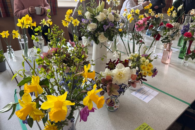 Some of the floral exhibits on display.  A 6986
