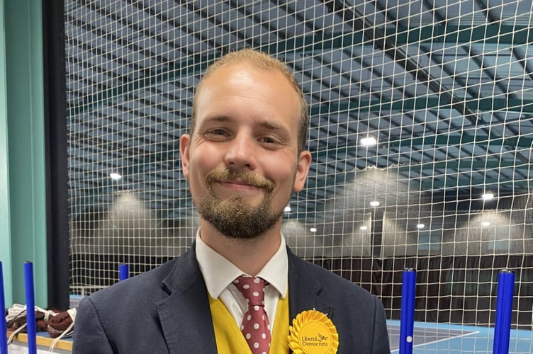 The new Liberal Democrat county councillor for Chulmleigh and Landkey Ed Tyldesley