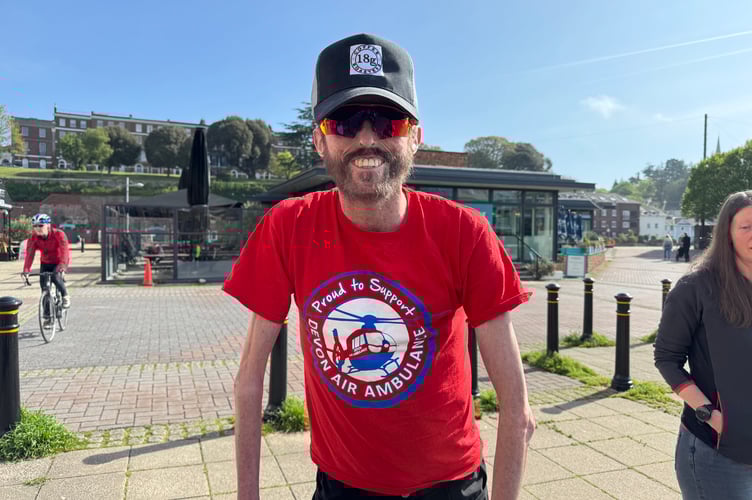 Tom Staniford before his #GoodbyeLegsRide to raise money for charity before voluntarily having both legs amputated.  AQ 9447
