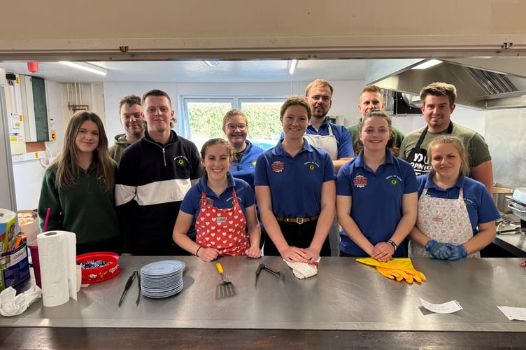 YFC members and helpers worked hard at the event.  AQ 9487
