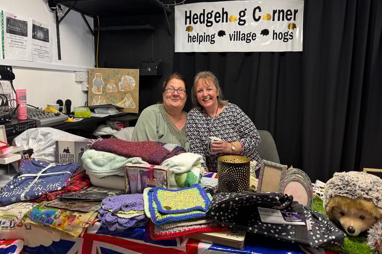 Pathfinder residents who run Pathfinder Hedgehog Corner, raising funds for local hedgehog care.  Last year they raised £950.  AQ 0511
