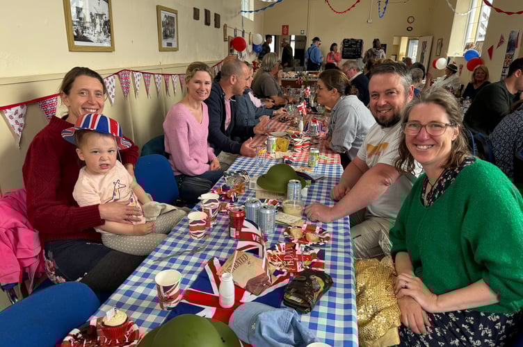 The Poughill VE Day 80 Party was a family affair.  AQ 0558
