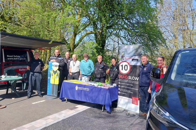 Officers from Devon and Cornwall Police working with partners to educate motorists about passing horses and livestock safely.
