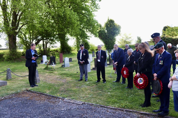 The short service at the war memorial