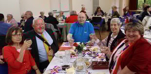VE Day 80 cream tea enjoyed in Crediton