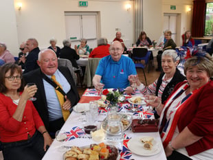 VE Day 80 cream tea enjoyed in Crediton