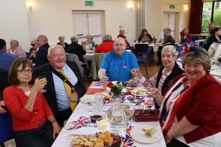 Crediton's new county councillor Jim Cairney, left, was among guests enjoying the event