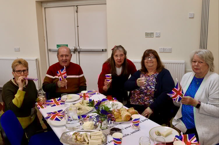 8 May 2025 Crediton VE Day cream tea 6x pic special Guests enjoying the event (Will Goddard, Crediton Courier)
