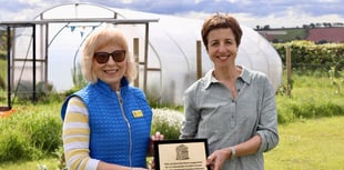 Plaque commemorates Bow wellbeing garden’s cash boost
