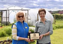 Plaque commemorates Bow wellbeing garden’s cash boost