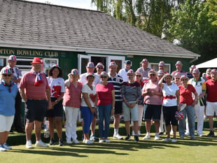 Red, white and blue for Crediton bowlers
