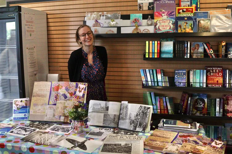 Izzy Fitzgerald collected VE Day and WW2 memories at Crediton Library for the Reminiscence Project.