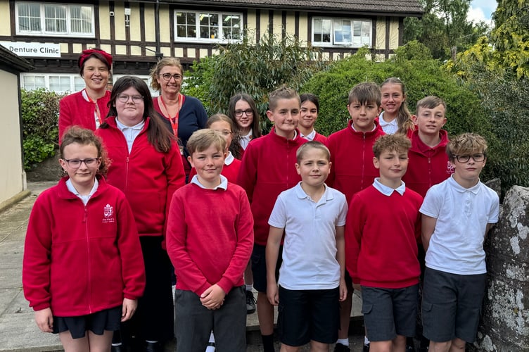 Hayward’s School Ambassadors were among those present for the ceremony.  AQ 0774
