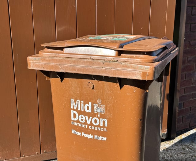Council was unable to collect garden waste from some Crediton streets
